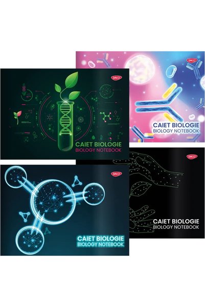 Daco Caiet biologie A4 24 file copertă plastic