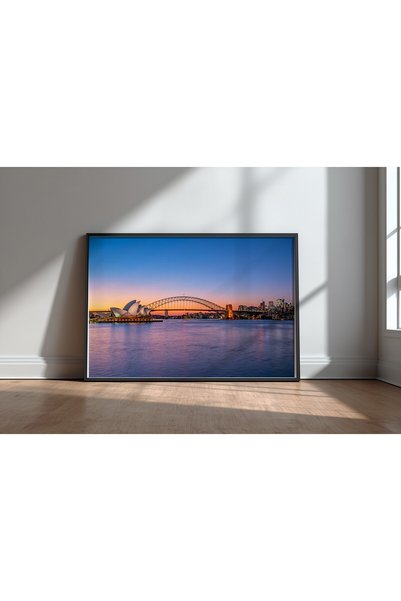 KEYFHOME Sydney Negru Cadru MDF Tablou Poster Living Decor de perete Cadou