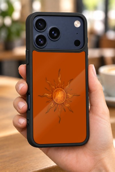 BGAKSESUAR iPhone 18 Pro Max Compatible Sun Symbol Patterned Shockproof Case ...