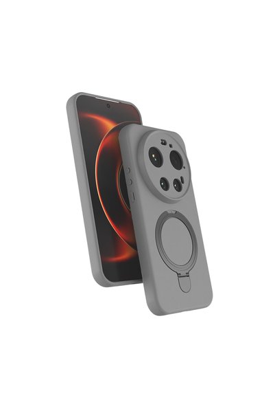 zore Xiaomi 17 Ultra Kılıf 360 Derece Döner Standlı MagSafe Kamera Lens Korumalı Silikon SENK