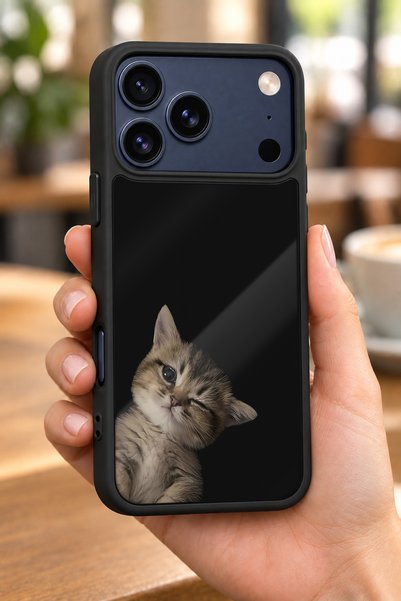BGAKSESUAR iPhone 18 Pro Max Compatible Kitten Patterned Shockproof Case with...