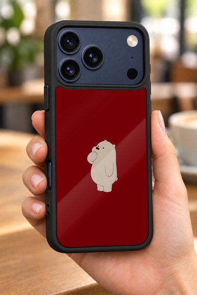BGAKSESUAR iPhone 18 Pro Max Compatible Polar Bear Patterned Shockproof Case ...