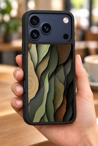 BGAKSESUAR iPhone 18 Pro Max Compatible Natural Patterned Shockproof Case wit...