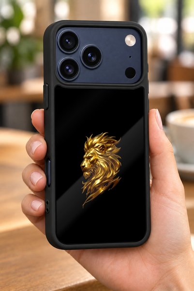 BGAKSESUAR iPhone 18 Pro Max Compatible Lion Head Patterned Shockproof Case w...