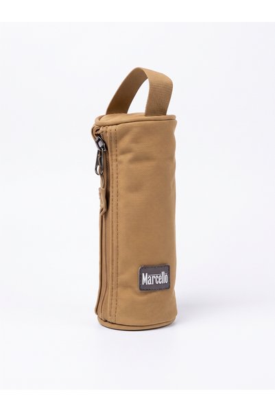 Marcello Insulated Bottle Holder Bag with Zipper Closure | Portable Water Bottle Carrier with Carry Handle | Reusable Bottle Sleeve for Travel, Gym, Office, School and Everyday Use