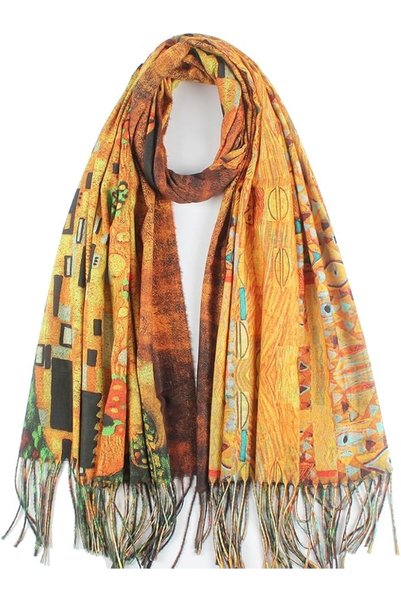 GENERAL Umjetnost Soft Cashmere Feel Scarf For Women Winter Warm Scarves Larg...