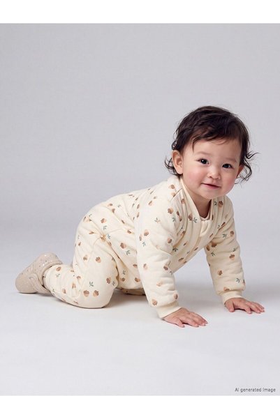 LC Waikiki LCW baby Bej 2.5 Tog Bisiklet Yaka Kız Bebek Uyku Tulumu