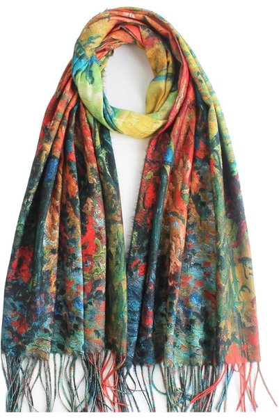 GENERAL Umjetnost Soft Cashmere Feel Scarf For Women Winter Warm Scarves Larg...