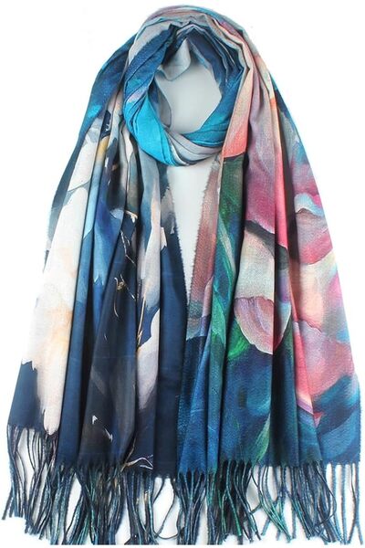 GENERAL Umjetnost Soft Cashmere Feel Scarf For Women Winter Warm Scarves Larg...