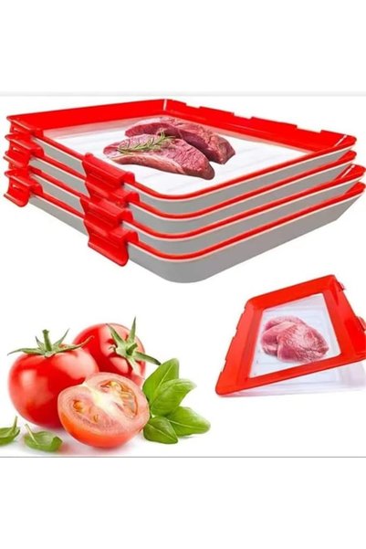 Generic مجموعة صواني حفظ الطعام القابلة لإعادة الاستخدام - خالية من مادة BPA،...