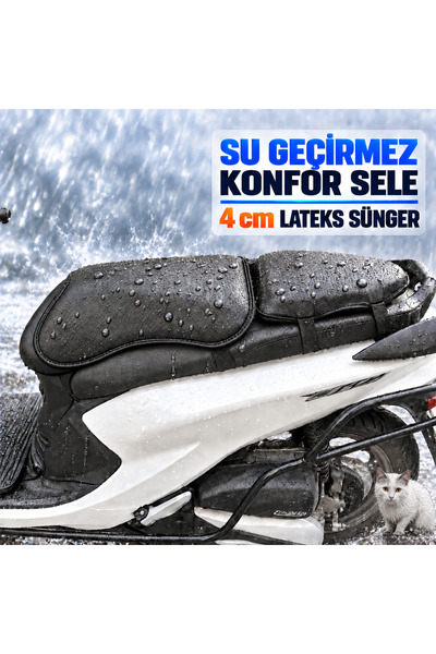 Hard Guard RMG Moto Gusto Prego 125 Comfort Αδιάβροχη Σέλα Μοτοσικλέτας που Δ...
