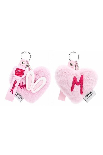 MANİFEST Kalp Charm Anahtarlık Pembe