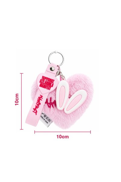 MANİFEST Kalp Charm Anahtarlık Pembe