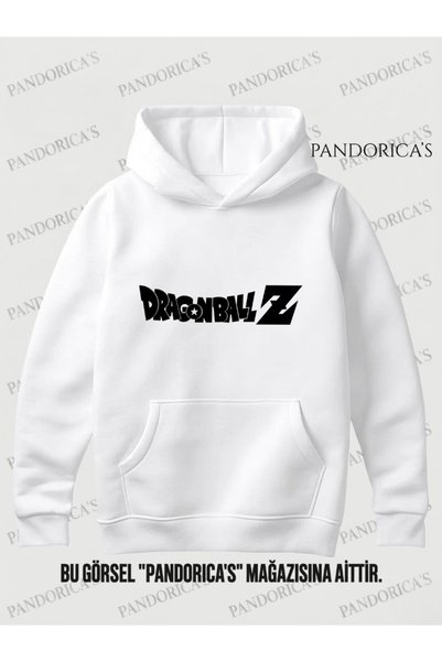 PANDORICA سويت شيرت بقلنسوة مطبوع عليه تصميم مينيمال من Dragon Ball Z للجنسين...
