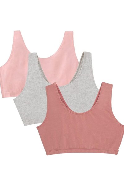 Fruit of the loom حمالة صدر رياضية نسائية بتصميم تانك ستايل (عبوة من 4 قطع)