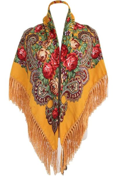 GENERAL Gudessly Traditional Scarf for Women, with Tassel, Fringe, Neck Scarf...