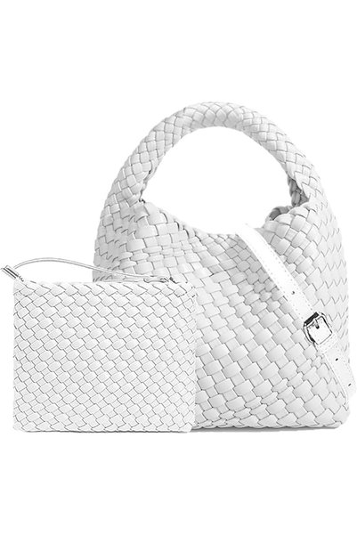 GENERAL Handmade Woven Shoulder Bags for Women Cute Hobo Tote Handbag Mini Cl...