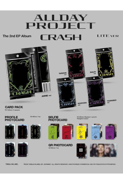 ALLDAY PROJECT - 2nd EP Album [CRASH] LITE Ver. (RANDOM)