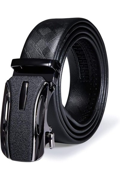 Dubulle Designer Ratchet Belt for Men Leather Fashion Adjustable Automatic Bu...
