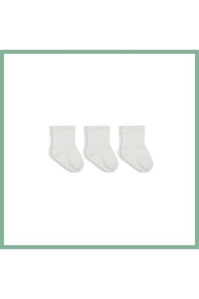 BŞK VİRGO 3-Piece Combed Cotton Socks 10132 Ecru · Size: 0-3 Months · Color: ...