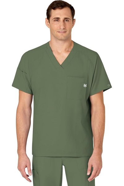 WINK WonderWink mens Men's V-neck Scrub Top Medical Scrubs Shirt (pack of 1)