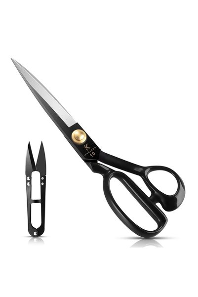 Homlynn Fabric Scissors 25.5cm - Tailor Scissors for Fabric Clothing Leather ...