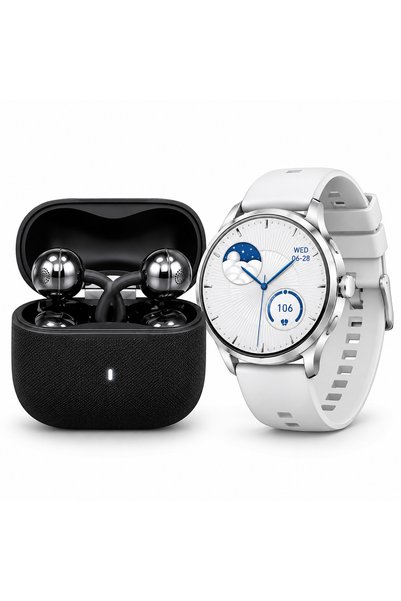 Bionic عرض مجمع سماعات الأذن اللاسلكية WINMAX FreeClip2 + ساعة ذكية WISME X78