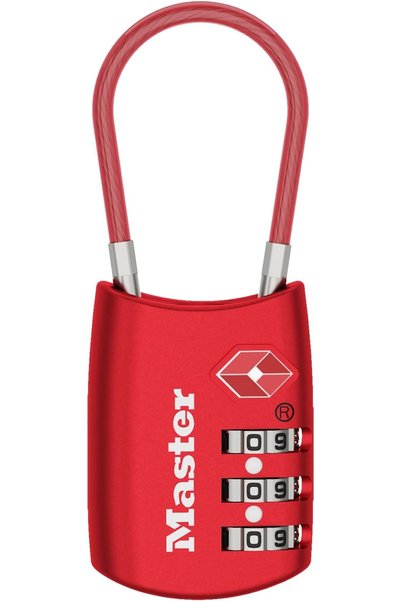 Master Lock Black Set Your Own Combination TSA Approved Luggage Lock, Travel ...