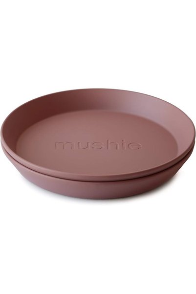 Mushie أطباق طعام للأطفال |   مجموعة من قطعتين |   قابل لإعادة الاستخدام وخال...