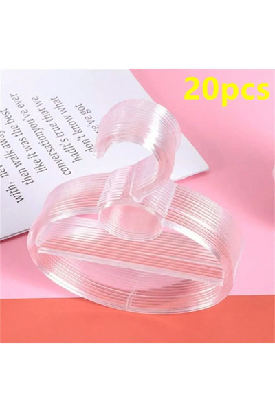 Choice Transparent 20pcs 10/20ps Oval Scarf Shawl Tie Holder Circle Shape Coa...