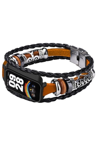 XGSM Curea din piele pentru Xiaomi Smart Band 9 Active / Xiaomi Redmi Band 3,...