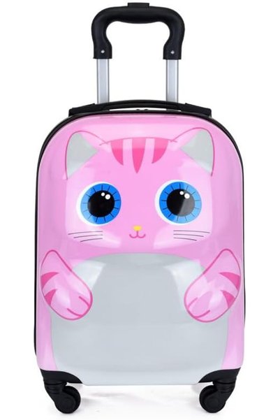 Generic 18inch Kids Luggage With Wheels, Travel Rolling Suitcase, Hardshell T...
