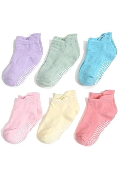 Generic 12 Pack Non Slip Kids Toddler Baby Socks with Grips 1-7 Years Boys Gi...