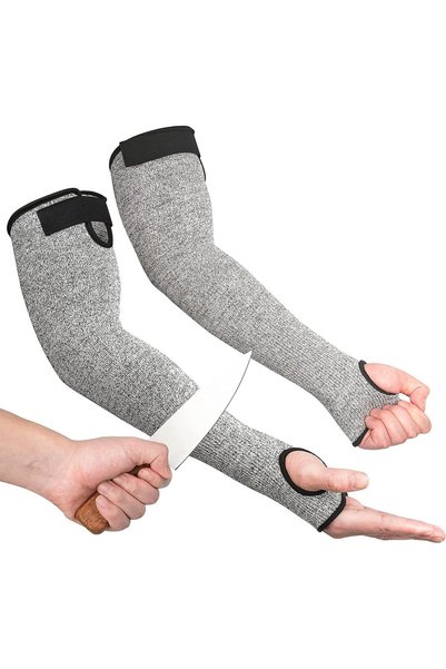Generic Gardening Sleeves Level 5 Safety Protection Anti-bite Wrist Arm Sleev...