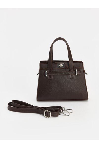 LC Waikiki Özmarka New Season Brown Leather-Look Women's Shoulder Bag.