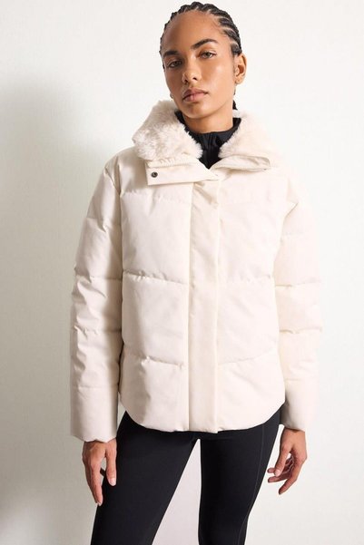 DeFacto Regular Fit Daunenjacke mit Pelzkragen (26 WN)
