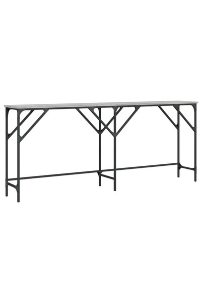 vidaxl Măsuță consolă, gri sonoma, 180x29x75 cm, lemn prelucrat