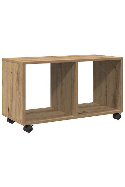 vidaxl Dulap cu roți, stejar artizanal, 72x33x42,5 cm, lemn prelucrat