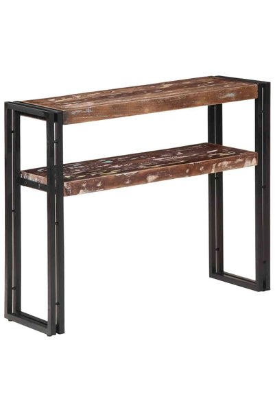 vidaxl Masă consolă, 90x30x75 cm, lemn masiv reciclat