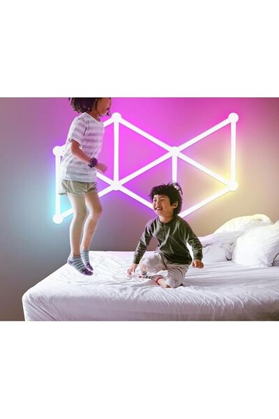 HOOKOR أضواء جدارية LED ذكية قابلة للتعتيم بتقنية WiFi RGB مع مزامنة الموسيقى...