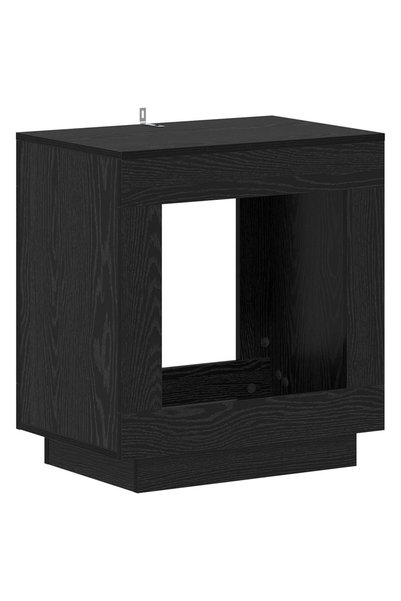 vidaxl Masă laterală Stejar Negru 60 x 40 x 65 cm Lemn prelucrat
