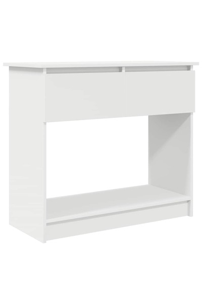 vidaxl Consolă cu sertare alb 85,5x38,5x74,5 cm