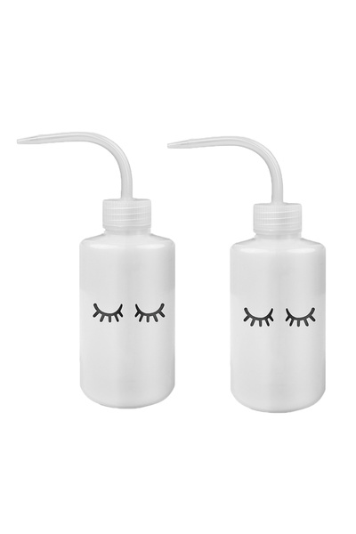 Choice 09-2pcs 250ml Lash Logo Falsh Eyelash Cleaning Bottle Curved Spout Cle...