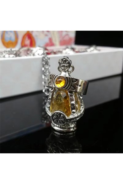 Choice Yellow Anime Puella Magi Madoka Magica Soul Gem Necklace Crystal Penda...
