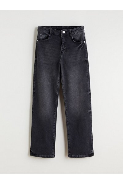 LC Waikiki Lcw Kids Black Straight Fit Girls' Jeans