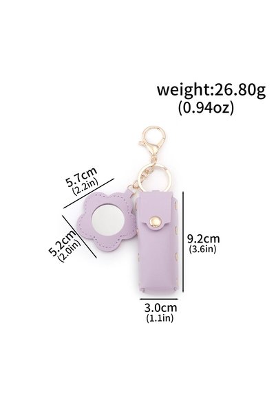 Choice BG00354-06 Portable Leather Lipstick Bag Makeup Pouch Lip Balm Bag Key...