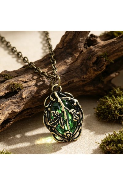 Choice YA3467-1 1pc Vintage Branch Leaf Flower Pendant Necklace Bronze Color ...