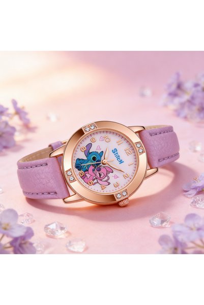 Choice z19 purple Cartoon Stitch Watches Kids Boys Girls Cute Cartoon Imitati...