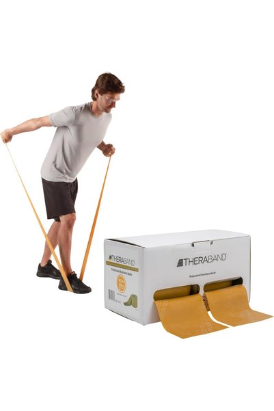 THERABAND Resistance Bands, 50 Yard Roll Professional Latex Elastic Fitness B...