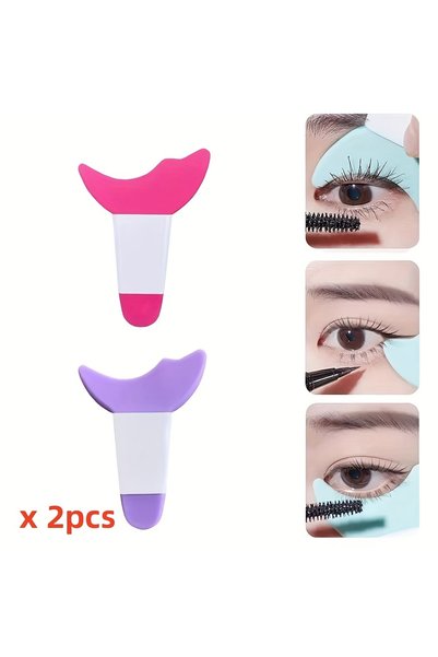 Choice 2pcs random color Silicone Mascara Eyelash Shield Applicator Guard Too...